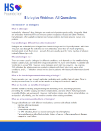 Biologics Webinar All Questions thumbnail
