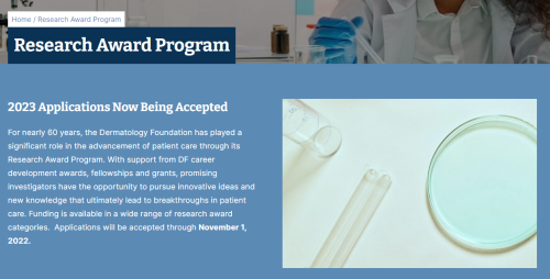 HS Foundation Announces Newly Formed Career Development Award in Partnership with the Dermatology Foundation